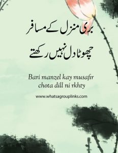 2 lines Poetry in Urdu about life