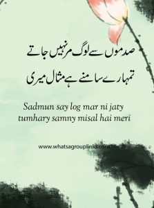 2 lines Poetry in Urdu about life